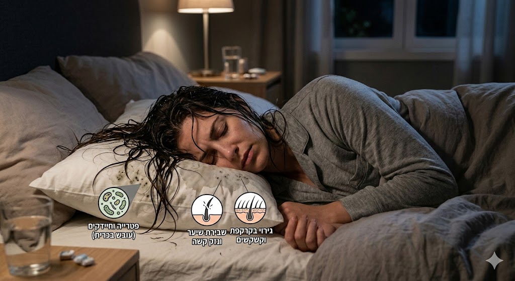 אל תלכו לישון עם שיער רטוב