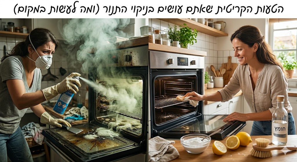 הטעות הקריטית שאתם עושים בניקוי התנור