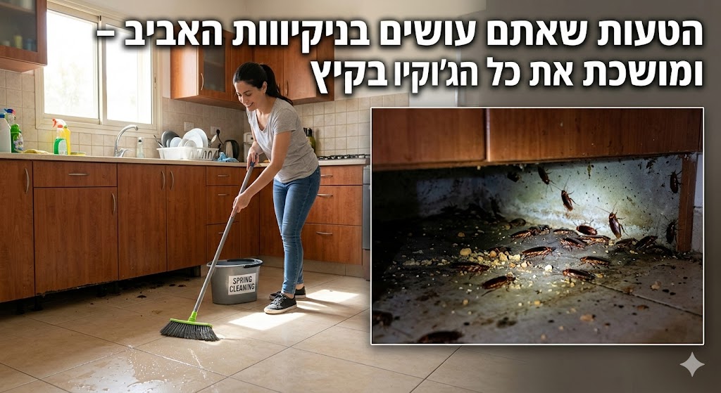 הטעות שאתם עושים בניקיונות האביב