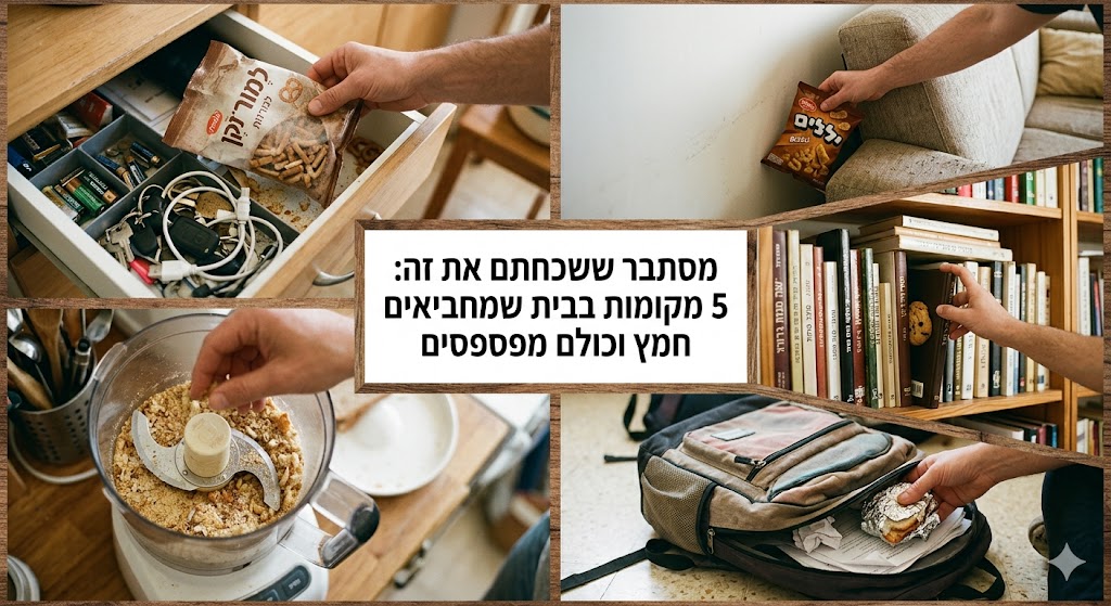 מקומות בבית שמחביאים חמץ וכולם מפספסים