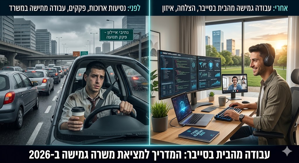 עבודה מהבית בסייבר