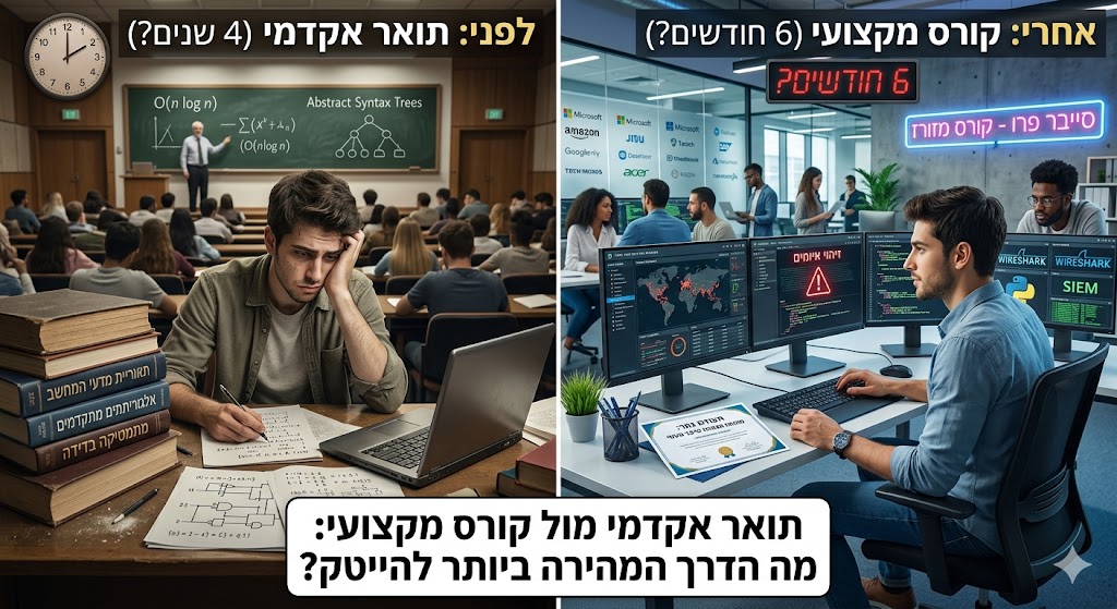 תואר אקדמי מול קורס